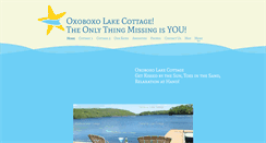 Desktop Screenshot of oxoboxolakecottage.com
