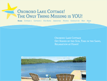 Tablet Screenshot of oxoboxolakecottage.com